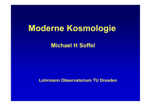 Moderne Kosmologie - Physik am Samstag