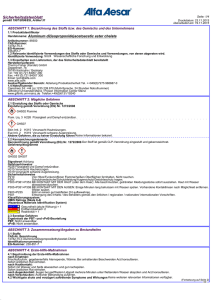 Sicherheitsdatenblatt