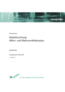 Marktforschung: Mikro - Studienbriefshop der Agentur für