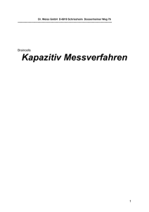 Kapazitiv Messverfahren