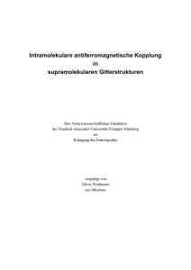 Intramolekulare antiferromagnetische Kopplung in