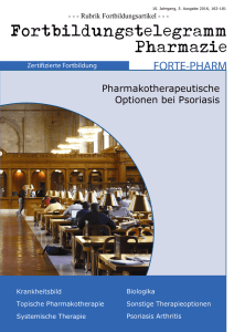 Pharmakotherapeutische Optionen bei Psoriasis - Heinrich