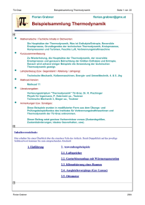 Beispielsammlung Thermodynamik