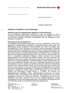 Infoblatt zu Hepatitis A und B Impfungen - DRK