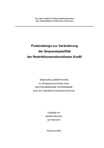 Proteindesign zur Veränderung der - Ti