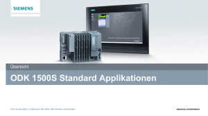 ODK 1500S Standard Applikationen