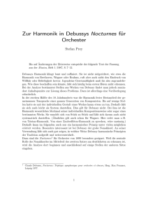Zur Harmonik in Debussys Nocturnes für Orchester
