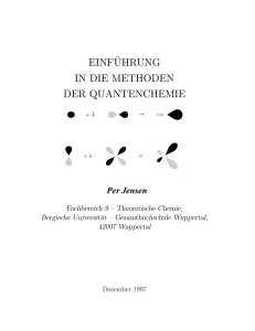 einf¨uhrung in die methoden der quantenchemie