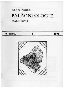 paläontologie - Arbeitskreis Paläontologie Hannover