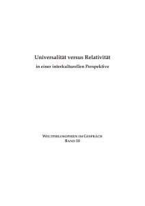 Universalität versus Relativität