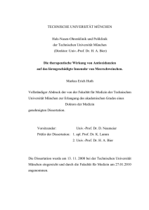 Die therapeutische Wirkung von Antioxidanzien auf das