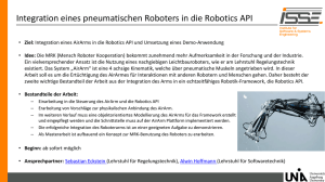 Software in Mechatronik und Robotik