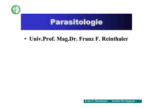 1. Einführung in die Parasitologie