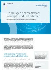 Grundlagen der Mediation: Konzepte und Definitionen