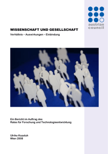 Wissenschaft und Gesellschaft