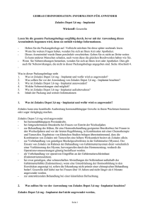 Gebrauchsinformation für Zoladex Depot 3,6 mg