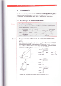 6 Trigonometrie