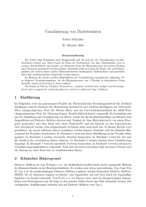 Visualisierung von Diabetesdaten