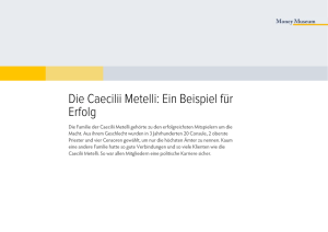 Die Caecilii Metelli: Ein Beispiel für Erfolg