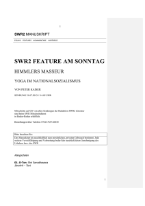 SWR2 FEATURE AM SONNTAG