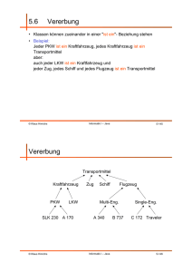 5.6 Vererbung Vererbung