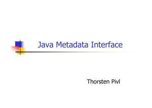 Java Metadata Interface