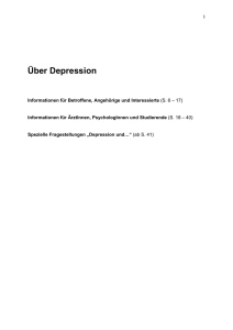 Über Depression