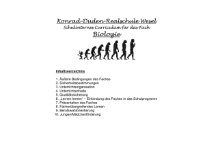 Fach Biologie - Konrad-Duden