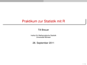 Einführung in die deskriptive Statistik