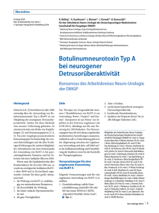 Botulinumneurotoxin Typ A bei neurogener - BDH