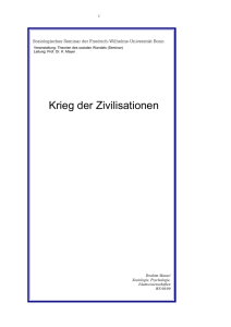 Krieg der Zivilisationen