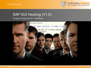 SAP GUI Hacking