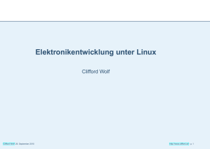 Elektronikentwicklung unter Linux