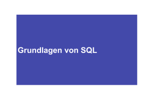 Folien zu SQL