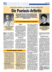 Die Psoriasis-Arthritis