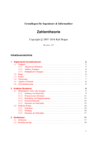 Zahlentheorie