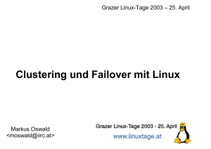 Clustering und Failover mit Linux