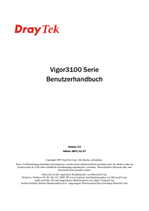 Vigor3100 Serie Benutzerhandbuch