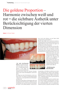 Die goldene Proportion – Harmonie zwischen weiß