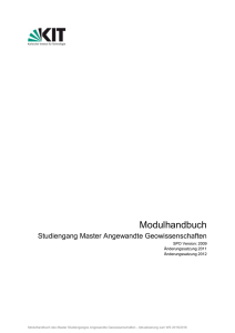 Modulhandbuch - KIT