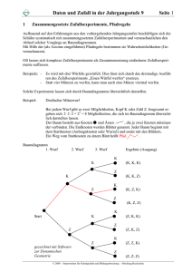 Daten und Zufall in der Jahrgangsstufe 9 Seite 1