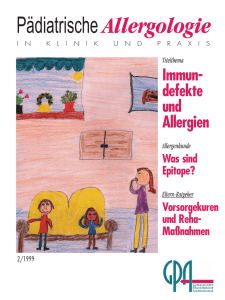 Was sind Epitope? - Gesellschaft für Pädiatrische Allergologie und