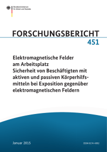 Elektromagnetische Felder am Arbeitsplatz