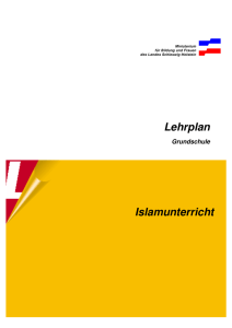 Islamunterricht - Lehrpläne