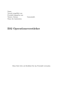 E02 Operationsverstärker