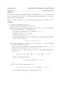 Lösung Zettel 1 Mathematische Methoden der Physik SS 2016