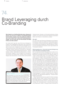 Brand Leveraging durch Co-Branding - Branding