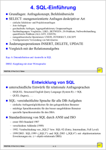 SQL-Grundlagen - Abteilung Datenbanken Leipzig