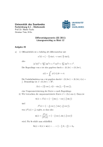 Fachrichtung Mathematik - Universität des Saarlandes