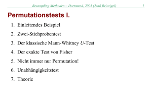 Permutationstests I.